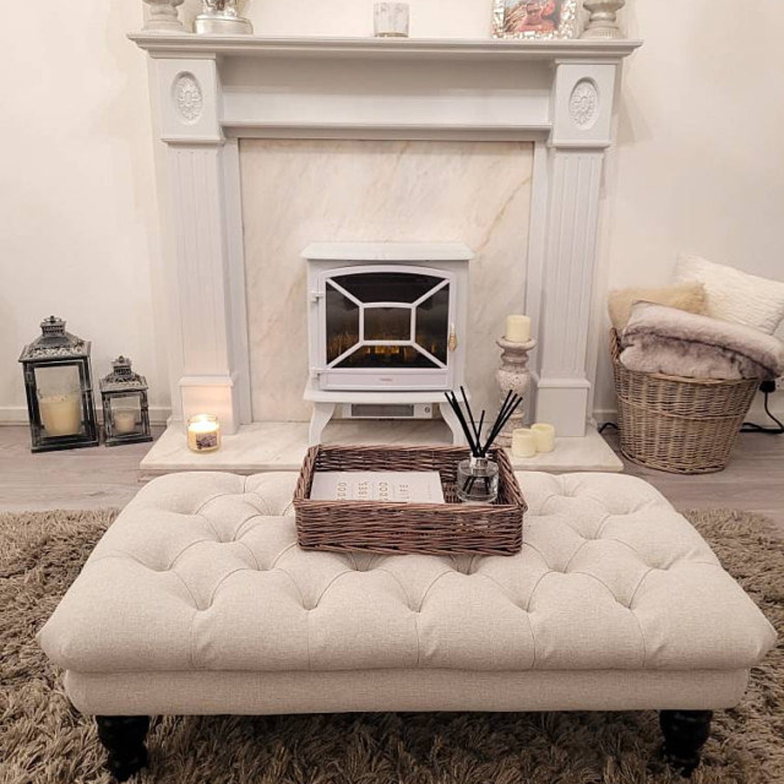 Extra Large Footstool/coffee Table Non Storage 130 X 70 Cm in Etsy UK