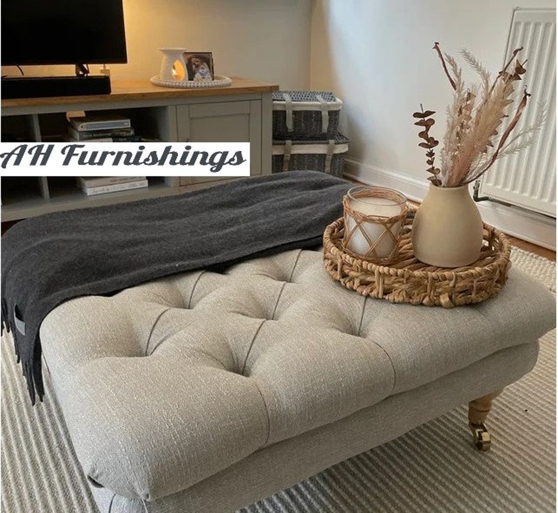 Extra Large Footstool/coffee Table Non Storage 130 X 70 Cm in Etsy UK