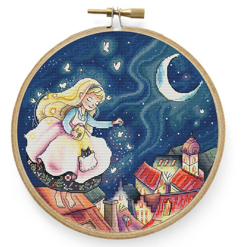 Night Fairy Cross Stitch Pattern Pdf Instant Download Children S Embrodeiry People Embrodeiry Baby Stitch U0421ity Embroidery Halloween Decor Sewing Fiber Sewing Needlecraft Deshpandefoundationindia Org
