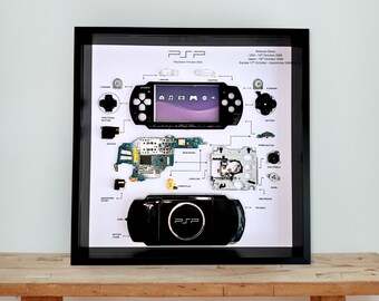 PSP 1000/2000 分解コンソールアート（額入り）: Tech Gift - Etsy 日本