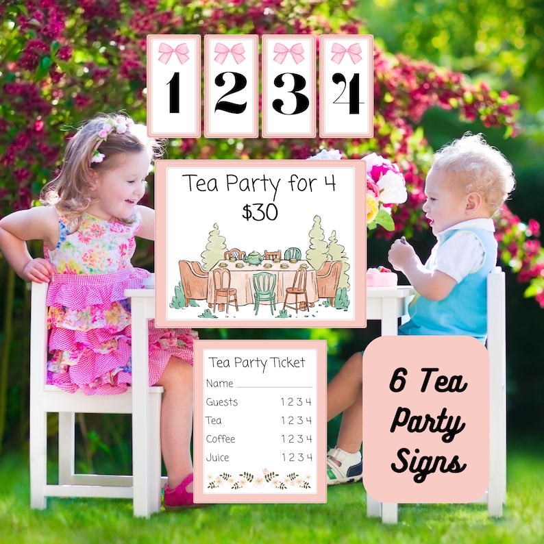 Printable Bakery Dramatic Play Set Homeschool Bakery Shop Bakery and Tea Party Pretend Play Dress Up Instant Download image 4
