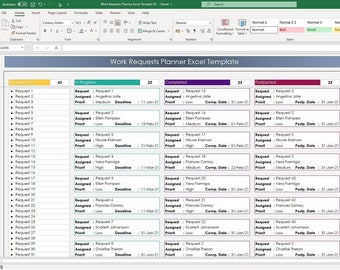 Work Chart Template - Etsy
