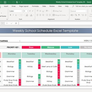 Calendrier Danniversaire Excel Template Planificateur Etsy