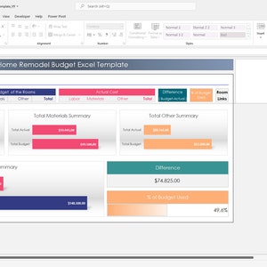 Home Remodel Budget Excel Template 
DIY Budget Planner 
Home Renovation Budget Spreadsheet 
Budget Worksheet For Home Renovation 
Home Remodeling Expenses Tracker 
Home Renovation Cost Estimator 
Remodeling Budget Spreadsheet