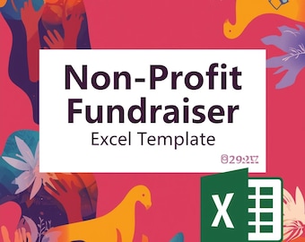 Non-Profit Fundraiser Report Excel Template: Non-Profit Tracker (Digital Download)