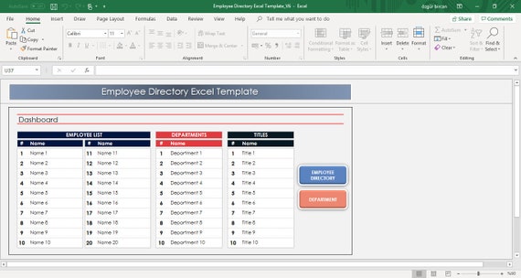 Directory Template Excel from i.etsystatic.com