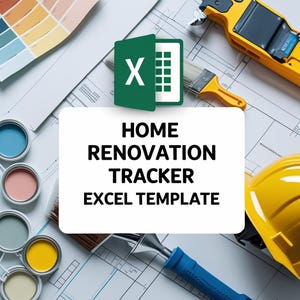 Home Renovation Tracker Excel Template: 100 Properties Remodel Planner