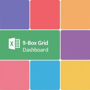 9 Box Grid Dashboard: HR Talent Assessment Excel Template