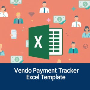 Vendor Payment Tracker: Excel Template, Expense Manager (Digital Download)