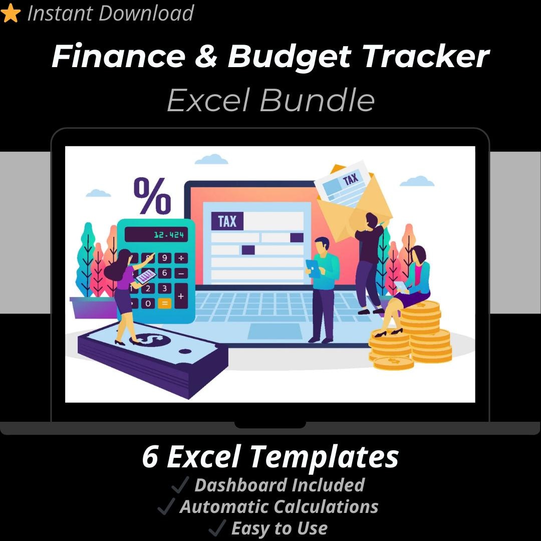 Finance Budget Excel Template Bundle: Personal Tracker, Planner ...