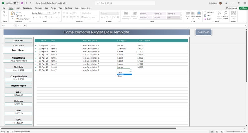 Home Remodel Budget Excel Template 
DIY Budget Planner 
Home Renovation Budget Spreadsheet 
Budget Worksheet For Home Renovation 
Home Remodeling Expenses Tracker 
Home Renovation Cost Estimator 
Remodeling Budget Spreadsheet