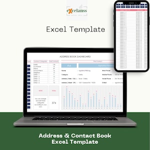 Address & Contact Book Excel Template: Printable Phone and Info Directory