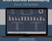 Small Business Bookkeeping Excel Template | Monthly Income & Expense Tracker Spreadsheet