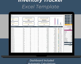 Inventory Tracker Excel Template: Stock Management Spreadsheet