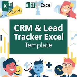 Modello Excel per CRM e Lead Tracker: Customer Relationship Manager (download immediato)