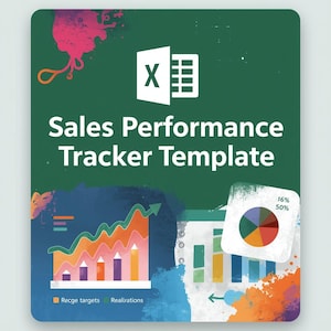 Sales Rep. Sales Performance Tracker: Editable Excel Template (Printable)