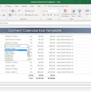 Content Calendar Excel Template Content Schedule Planner Content Content Calendar Excel Template Content Schedule Planner Content