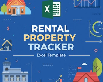 Rental Property Income Expense Tracker Excel Template: 10 Landlords Tracker (Digital Download)