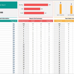 Client Tracker Excel Template: Business Management Log (digital ...