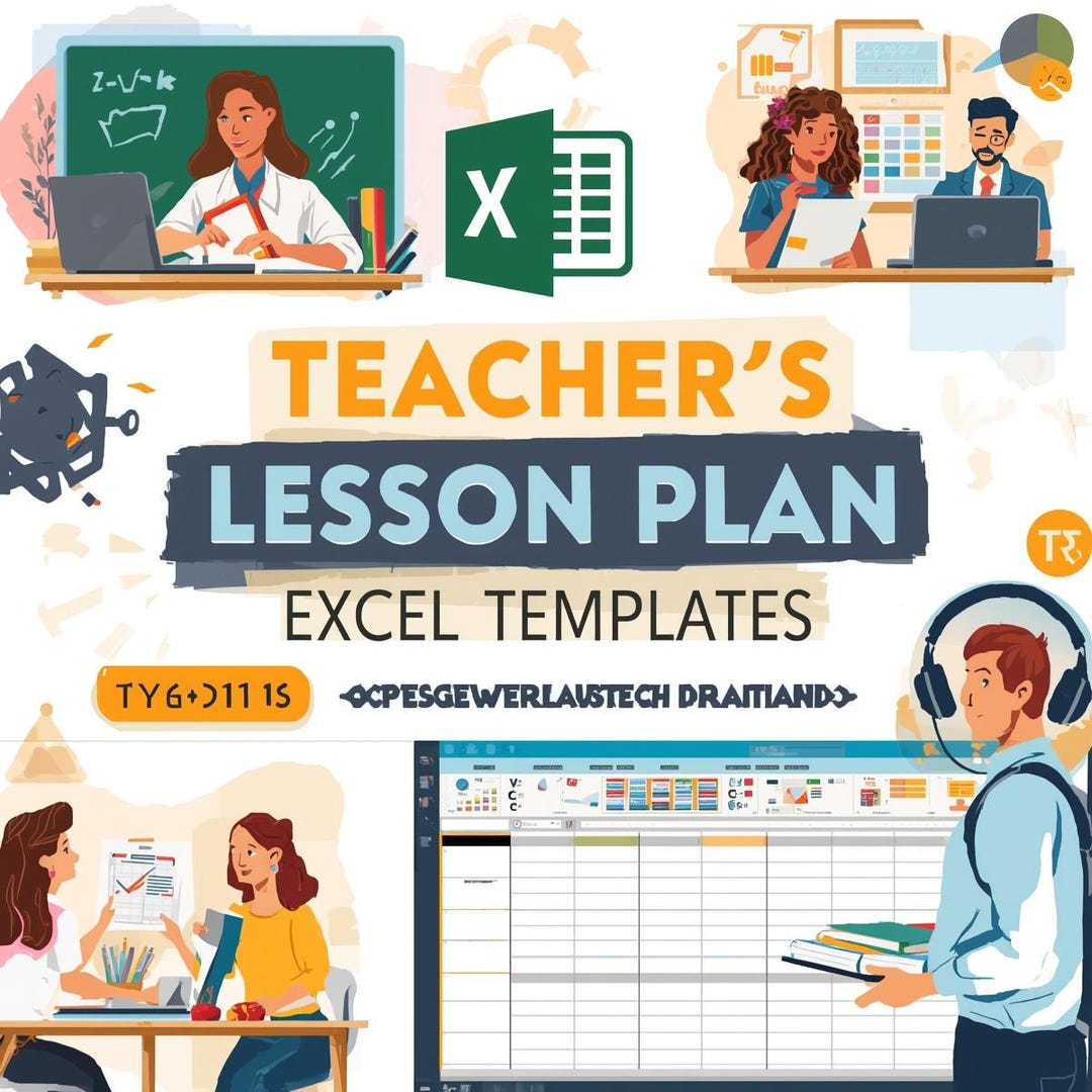 Teacher's Weekly Lesson Plan Excel Template: Curriculum Organizer - Etsy