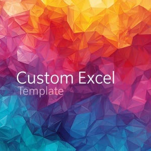 Custom Excel Template | Planner Worksheet | Editable Sheets