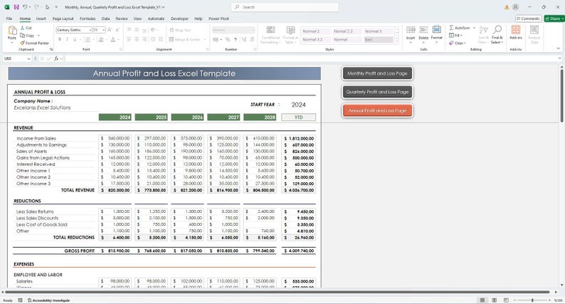 Small Business Accounting Template