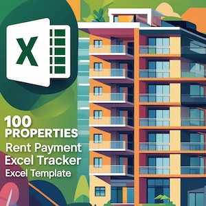 Landlord Rent Payment Tracker Excel Template (100 Properties)