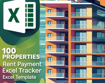Landlord Rent Payment Tracker Excel Template (100 Properties)