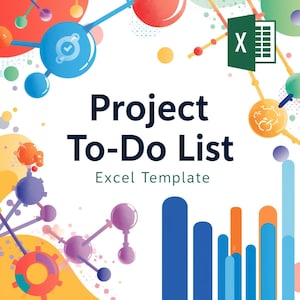 Modello Excel per elenco attività da svolgere nei progetti: Task Tracker per 5 progetti (download immediato)