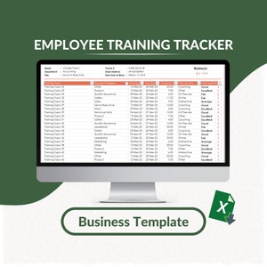 Employee Training Tracker Excel Template Training Progress Manager