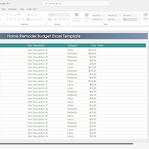 Home Remodel Budget Excel Template 
DIY Budget Planner 
Home Renovation Budget Spreadsheet 
Budget Worksheet For Home Renovation 
Home Remodeling Expenses Tracker 
Home Renovation Cost Estimator 
Remodeling Budget Spreadsheet