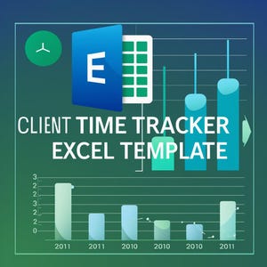 Client Time Tracker Excel Template: Freelancer Billing (100 Clients)