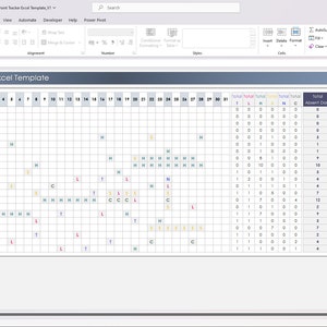 Employee Absence Point Tracker Excel Template | Attendance Tracking ...
