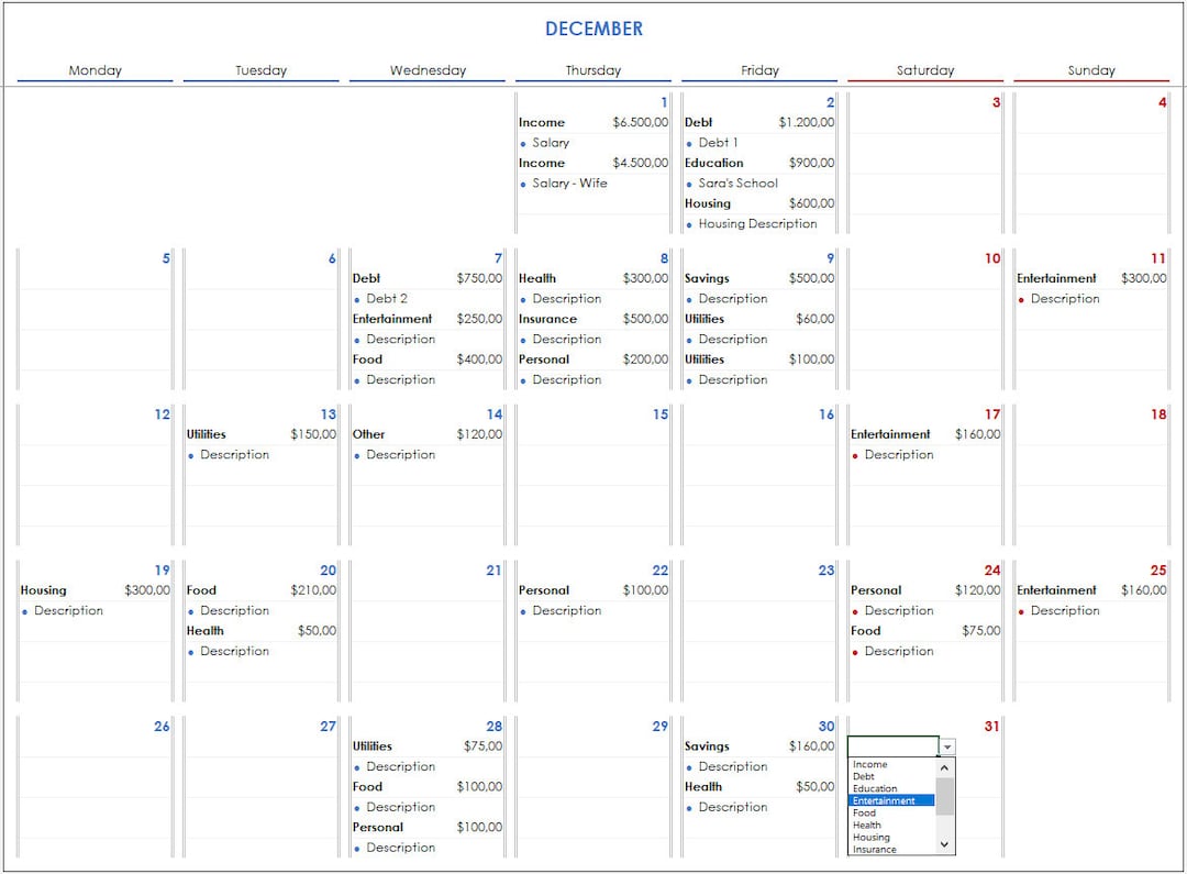 2025 Budget Calendar Excel Template | 2025 Excel Calendar for Financial Planning | 2025 Budget Calendar Excel Spreadsheet - Etsy 2025-budget-calendar-excel-template-2025-excel-calendar-for-financial-planning-2025-budget-calendar-excel-spreadsheet-etsy