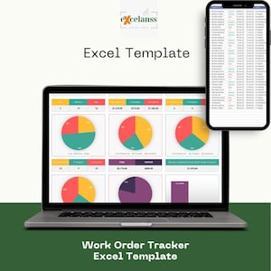 Excel-sjabloon werkordertracker: dashboard voor kleine bedrijven (afdrukbaar)