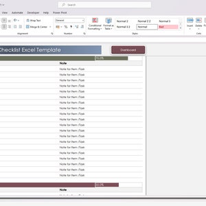 Project Control Checklist Excel Template | Task Control Checklist ...