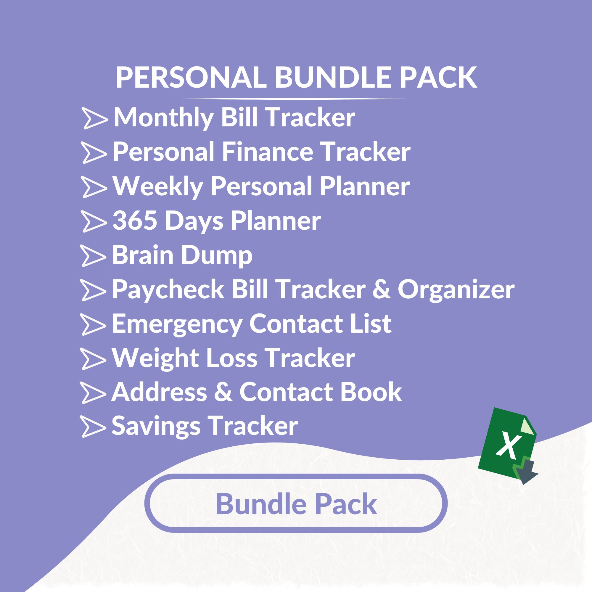Excel Templates Bundle: Budget, Finance, Planner, Tracker (Printable)