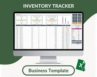 Inventory Tracker Excel Template | Stock Management | Inventory Management Spreadsheet | Stock Tracker | Product Inventory Tracker