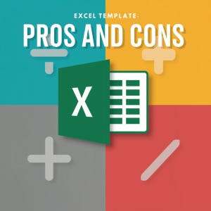 Pros and Cons Tracker Excel Template: Decision-Making Sheet
