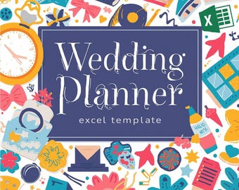 Wedding Planner Excel Template: Budget, Guest List, Checklist (Digital Download)