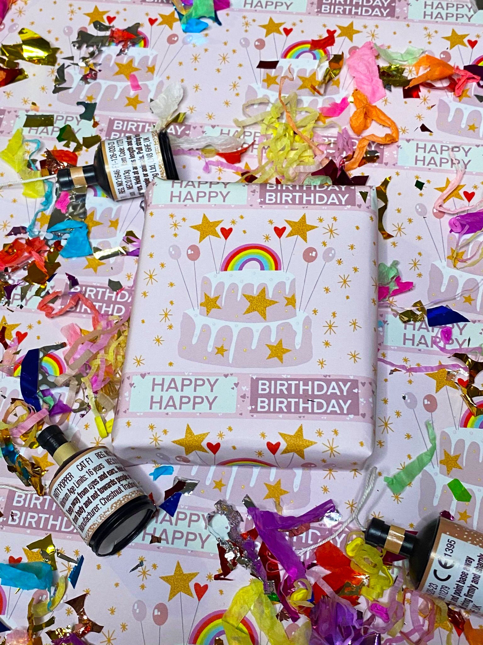 Happy Birthday A2 Wrapping Paper Sheet Birthday Gift Wrap / - Etsy UK