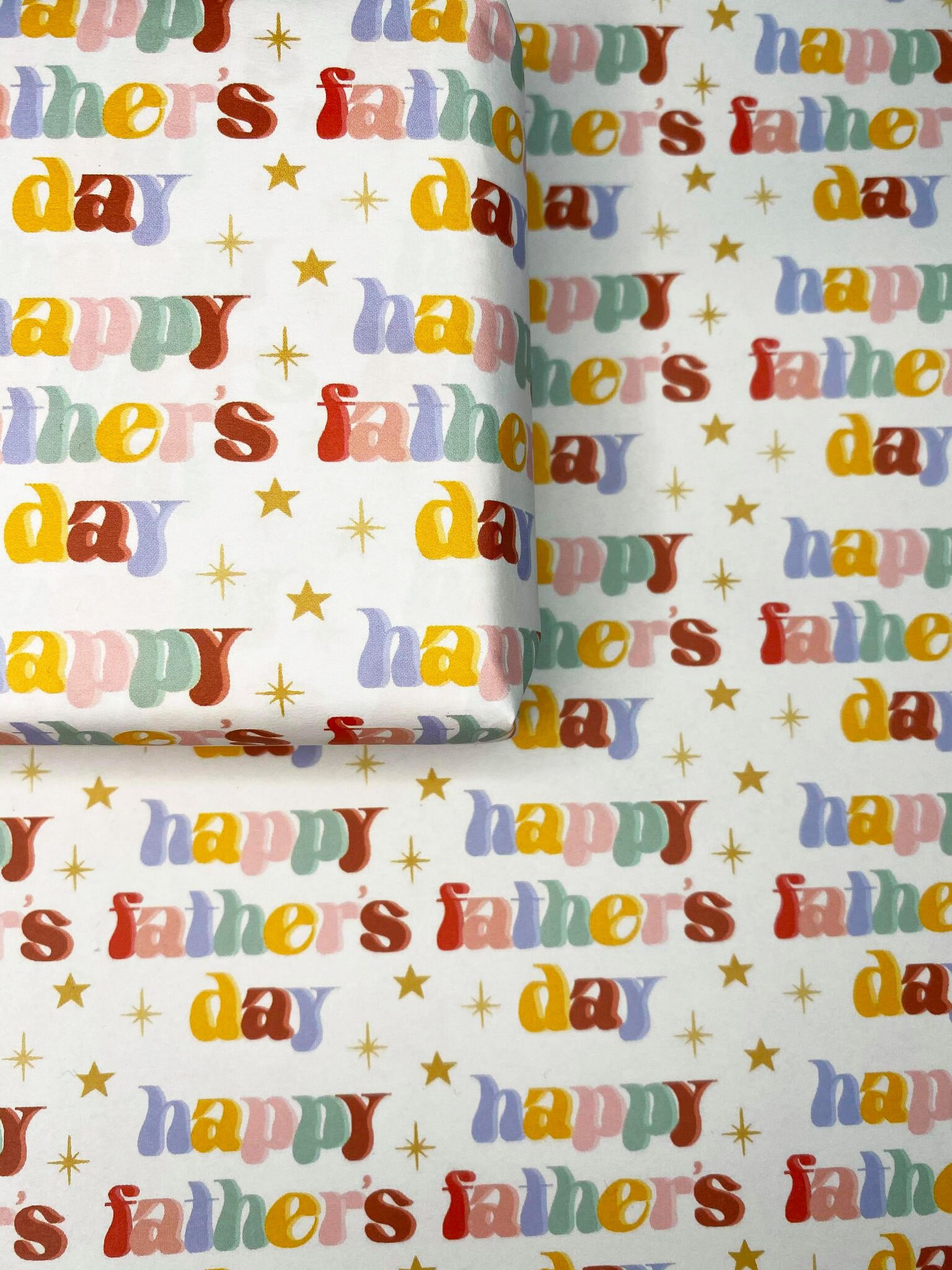 Happy Father's Day A2 Wrapping Paper Sheet Father's | Etsy