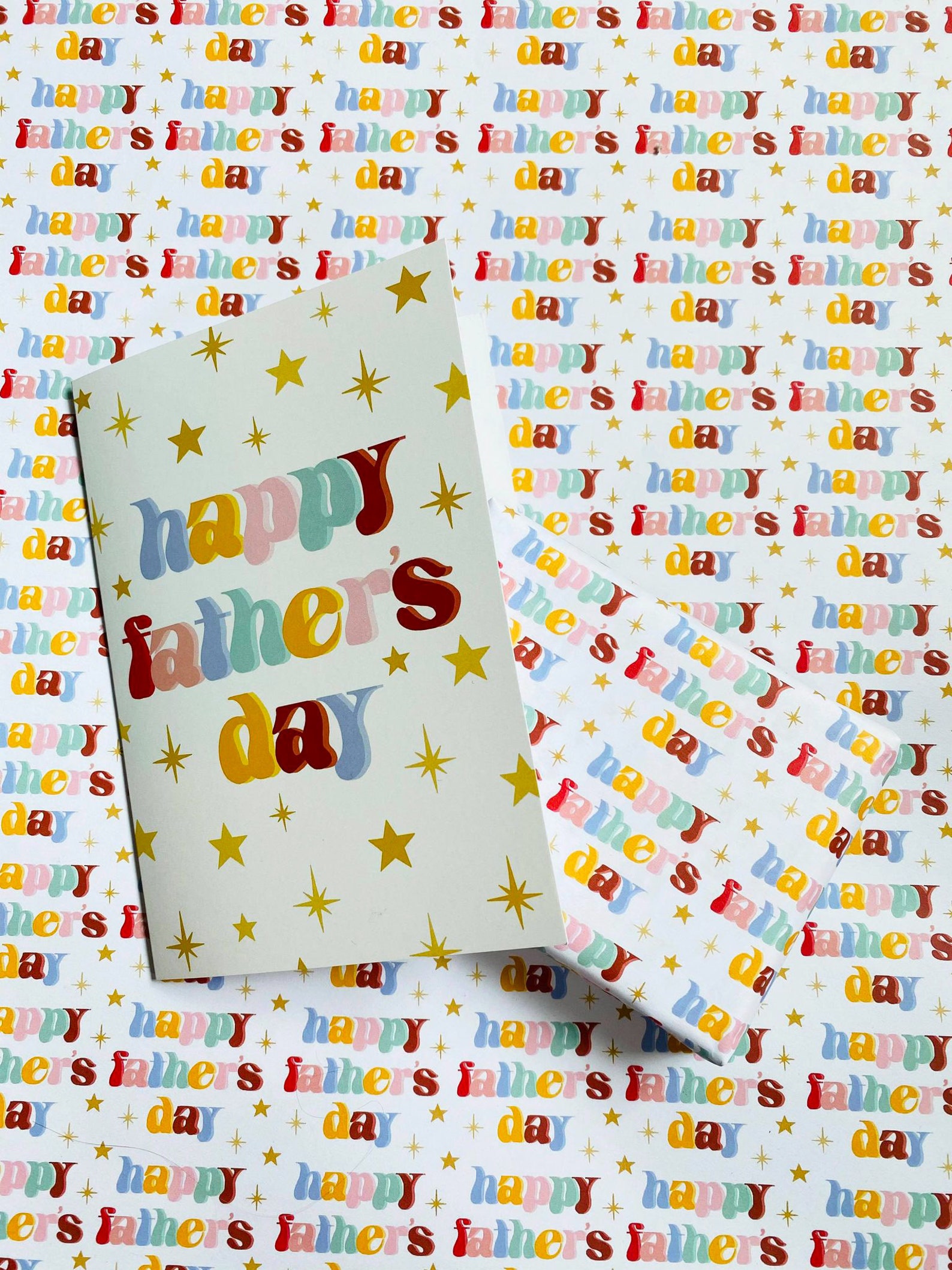 Happy Father's Day A2 Wrapping Paper Sheet Father's | Etsy