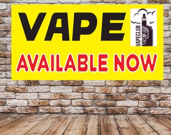 Vape FULL COLOR Advertising Vinyl Banner Flag Sign Many Sizes