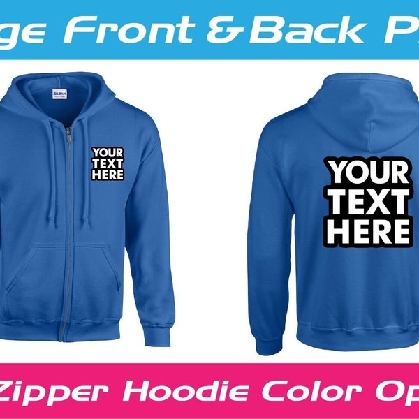 Customizeable Zip Up Hoodie , Custom Full Zip Hoodie , Custom Zippered, Custom Streetwear Hoodie , Custom Logo Hoodie , Personalized Hoodie
