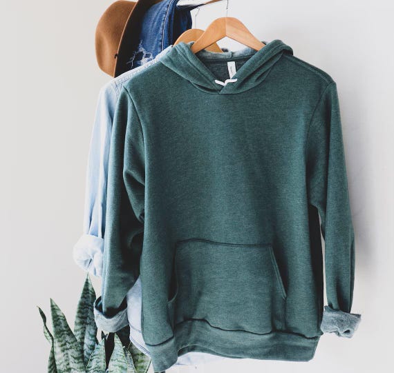 Bella Canvas Blank Hoodie, Unisex Bella Canvas Hoodie, Sponge Fleece Soft Hoodie, Soft Bella Canvas Hoodie Sweatshirt, Lightweight Pullover