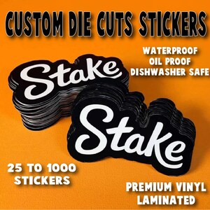 Custom Vinyl Stickers / Die Cut Stickers / Logo Stickers | Waterproof, Oil-Proof & Durable