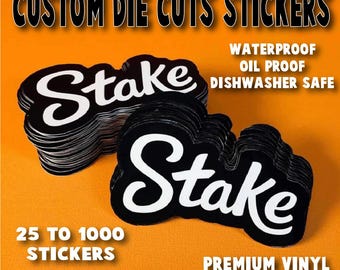 Custom Vinyl Stickers / Die Cut Stickers / Logo Stickers | Waterproof, Oil-Proof & Durable