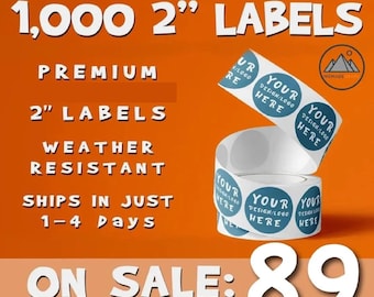 Premium 2''-labels - weerbestendig - snelle verzending - perfect voor custom - sticker personaliseren Gratis verzending