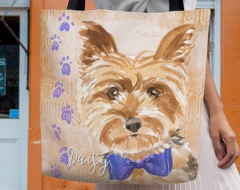 Borsa tote Yorkshire Terrier – Regalo personalizzato per gli amanti dei cani